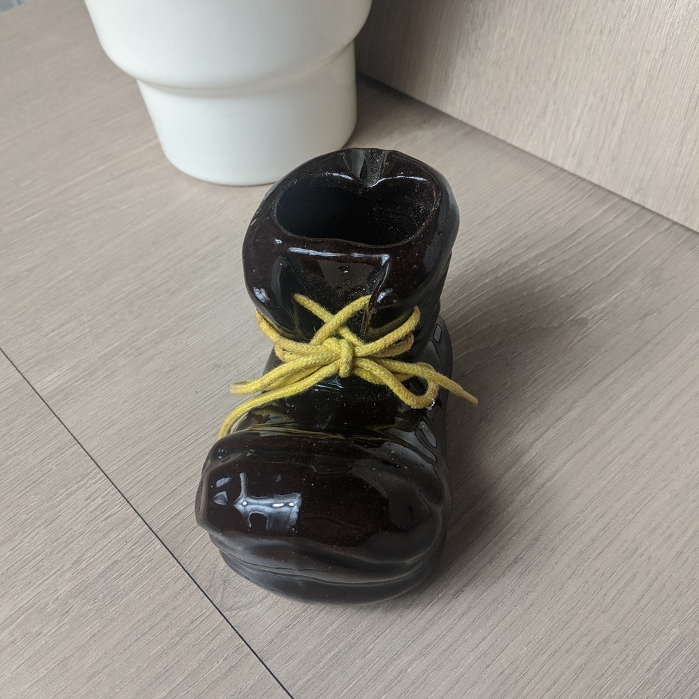 3/$15 Vintage Ceramic Shoe Pot